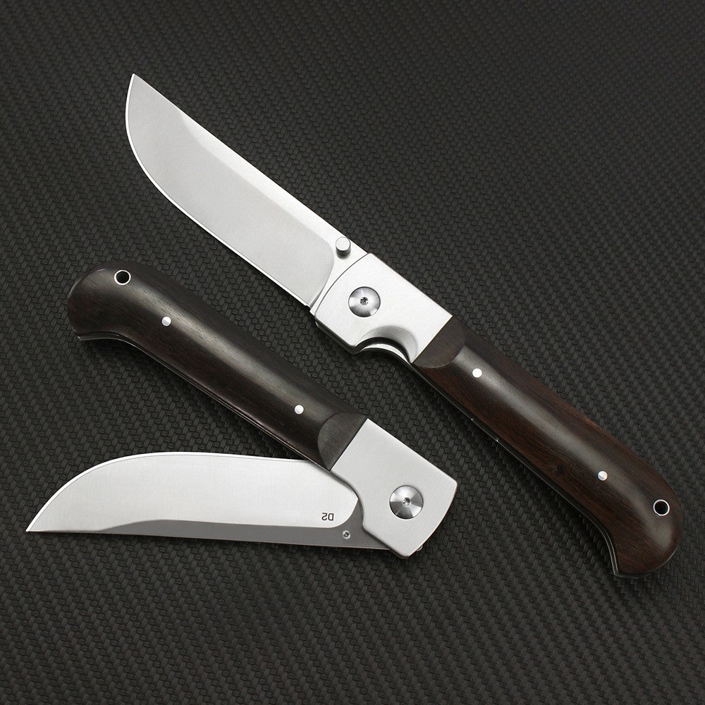 Russian Pchak Folding knife D2 Blade Wood Handle Kitchen Tool Portable Outdoor Tactical Survival Camping Hunting Utility Knives