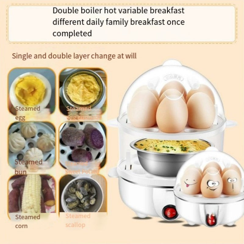 Panela Elétrica Cozedora de Ovos Máquina Rápida para Cozinhar Ovos, Escalfados, Mexidos e Omeletes com Desligamento Automático Eletrodoméstico de Cozinha