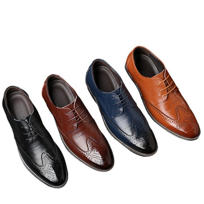 Men's Business Dress Shoes Pointed Toe Lace-Up Oxfords (Large Sizes Available)
