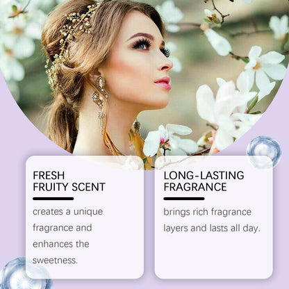 Roxelis 1 Conjunto de Perfume em Spray Corporal de Longa Duração com Fragrância de Frutas Frescas para o Dia a Dia, Encontros, Glamour, Flertes e Perfume Elegante