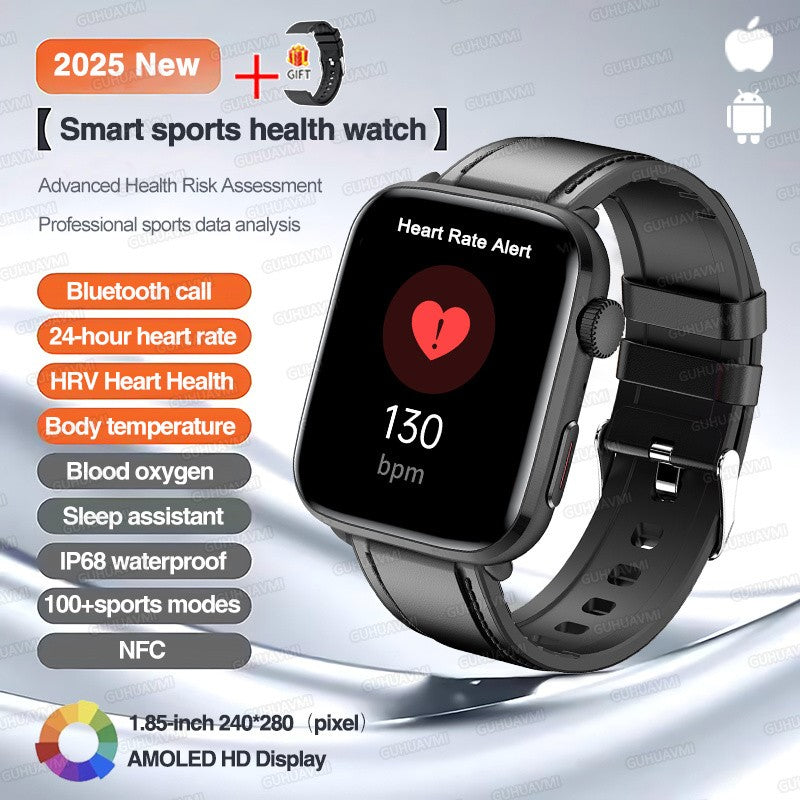 2025 Novo Para Xiaomi Redmi Watch 5 Chamada Bluetooth GPS Rastreamento NFC Frequência cardíaca IP68 À prova d'água Esporte Fitness Pulseira inteligente Unissex