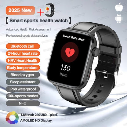 2025 Novo Para Xiaomi Redmi Watch 5 Chamada Bluetooth GPS Rastreamento NFC Frequência cardíaca IP68 À prova d'água Esporte Fitness Pulseira inteligente Unissex