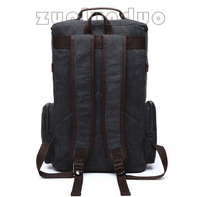 Mochila Masculina Vintage Lona Mochila Escolar Masculina Bolsas de Viagem Mochila de Grande Capacidade Mochila para Laptop Bolsa de Alta Qualidade