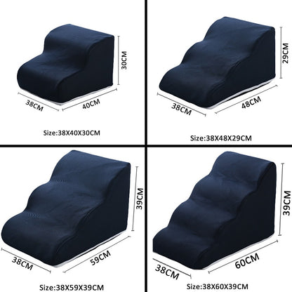 Rampa para Cães Escada para Animais de Estimação de 2 3 4 Degraus Rampa para Gatos e Cães Sofá Cama Escada para Cães Antiderrapante Removível Suprimentos para Animais de Estimação Brinquedos Rampa