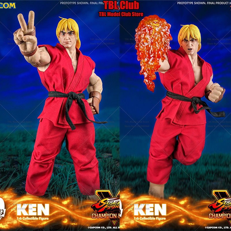 Iconiq Studio Capcom IQGS-04 Escala 1/6 Ken Masters Jogo de Luta de Rua Clássico Japonês 12 polegadas Conjunto Completo Boneco de Ação Soldado