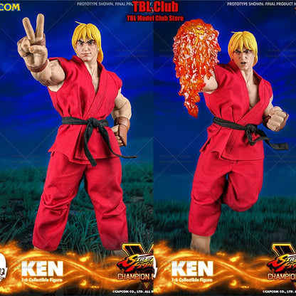 Iconiq Studio Capcom IQGS-04 Escala 1/6 Ken Masters Jogo de Luta de Rua Clássico Japonês 12 polegadas Conjunto Completo Boneco de Ação Soldado