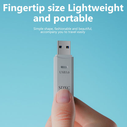 Leitor de cartão 2 em 1 USB 3.0 Leitor de cartão Micro TF SD Adaptador USB Leitor de cartão de alta velocidade Cartão de memória TF para acessórios de PC portátil