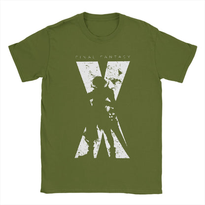 Men's Final Fantasy X Minimal T Shirts  Cotton Tops Novelty Short Sleeve Crewneck Tees Party T-Shirts