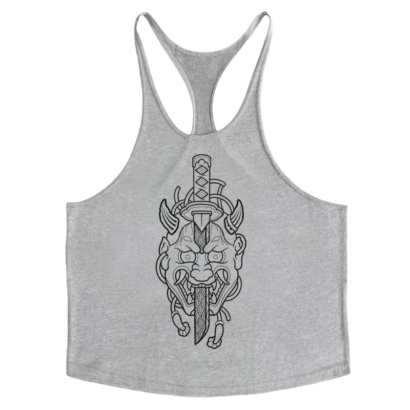 Mens Bodybuilding Fitness Tank Top, Versatile Use Breathable Cotton Singlets Sleeveless Shirt for Gym & Outdoor Activities