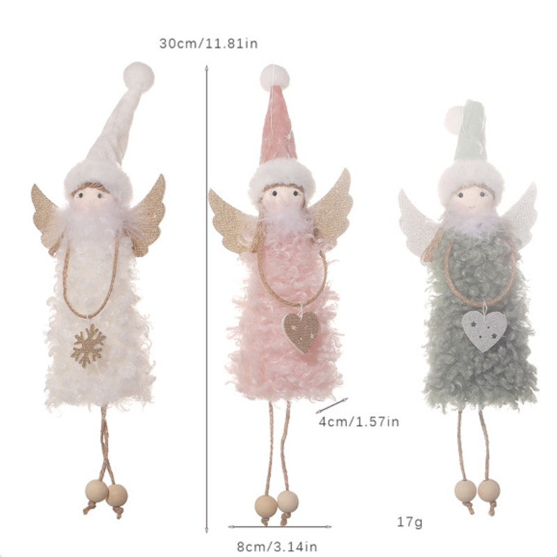 New Year 2024 Christmas Angel Dolls Xmas Tree Pendant Ornaments Navidad 2022 Christmas Decoration for Home Natal Gifts Noel Deco