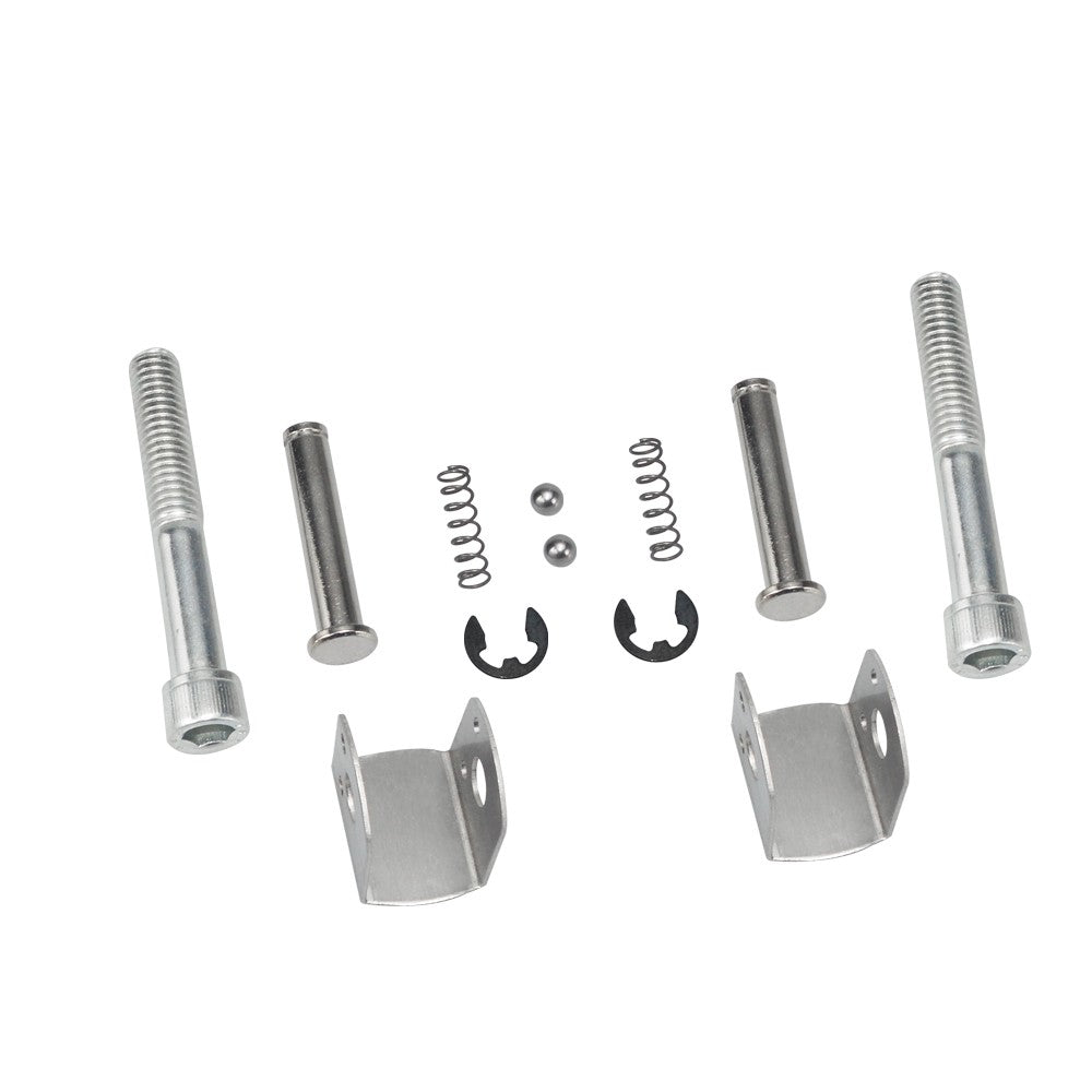 Suportes de Pedaleira Traseira Clevis para Motocicleta Harley Davidson Softail 2018-2025 (Preto Brilhante) Kit de Suporte de Pedaleira do Passageiro