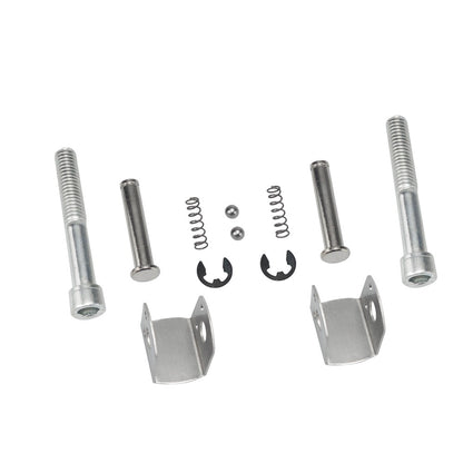 Suportes de Pedaleira Traseira Clevis para Motocicleta Harley Davidson Softail 2018-2025 (Preto Brilhante) Kit de Suporte de Pedaleira do Passageiro