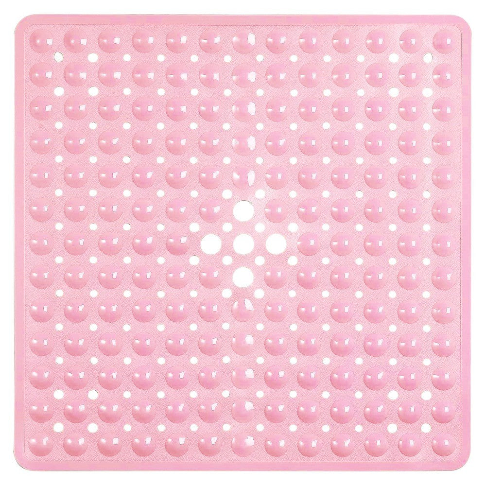Tapete de chuveiro 53x53cm ventosa PVC antiderrapante tapete de banho quadrado para chão de chuveiro tapete de segurança antiderrapante para banheira carpete de banheiro