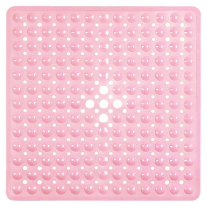 Tapete de chuveiro 53x53cm ventosa PVC antiderrapante tapete de banho quadrado para chão de chuveiro tapete de segurança antiderrapante para banheira carpete de banheiro