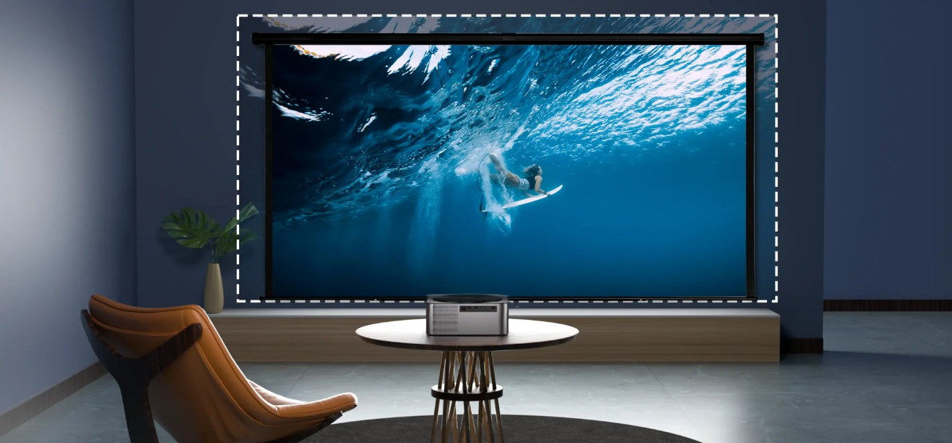 Projetor ULTIMEA Apollo P40 Full HD 1080P Nativo, Suporte a 4K, Projetor de Cinema Doméstico Inteligente com WiFi, Bluetooth e Foco Automático
