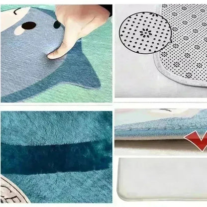 Stitch Large-area Pad Washable Polyester Cartoon Pad Suitable for Living Rooms and Bedrooms Perfect for Anime Home Decoration