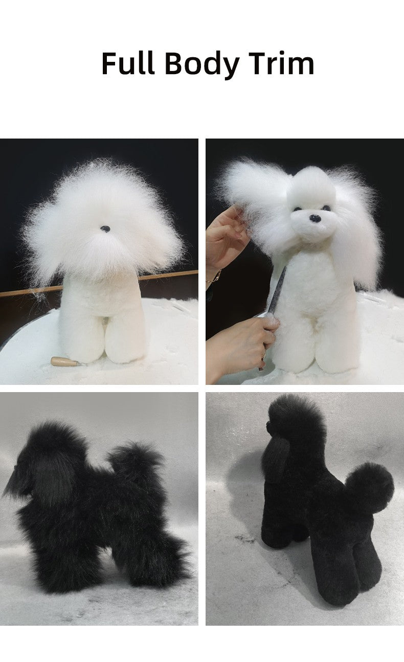 Modelo profissional de cachorro para prática de tosa, esqueleto padrão de cachorro, modelo de simulador de tosa para pets