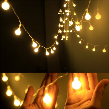 5M 10M 20M 30M 50M Cherry Balls LED Fairy String Lights  220V 110V Operated Wedding Christmas Outdoor Room Garland Decoration
