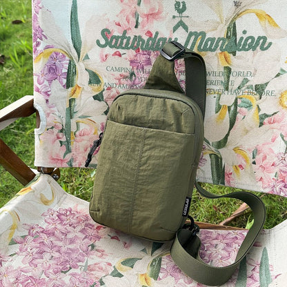 Chest Bag for Men and Women 2025 New Summer Small Backpack Crossbody Bag Casual Shopping Versatile Mobile Phone Bag