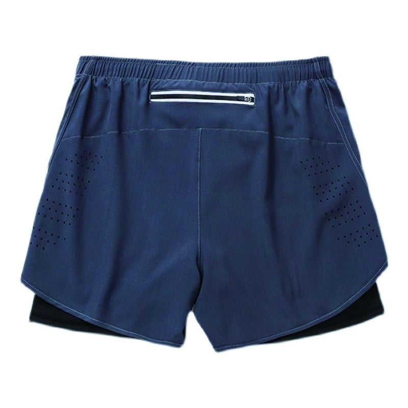 Men's running vest and shorts set with mesh design: breathable, comfortable, quick-drying, a two-piece suit for sports and fitne