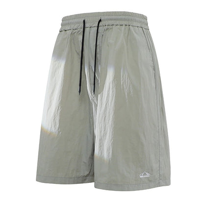 Men's Summer Embroidery Shorts Fashion Shorts Jogging Breathable Short Pants Male Shorts Casual Pants Simple Baggy Sports Shorts