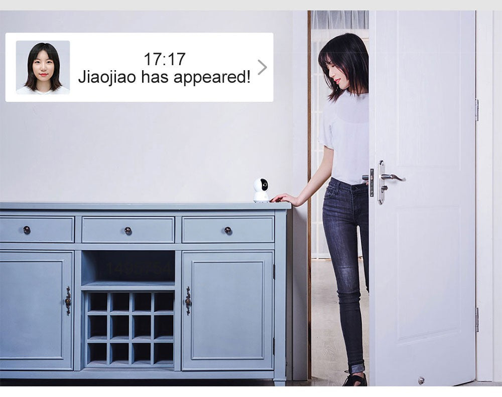 Câmera de Segurança Inteligente Xiaomi 360° Mi PTZ 2K Webcam 1296P 3 Megapixel Detecção Humana por IA Visão Noturna Webcam Funciona com Miji