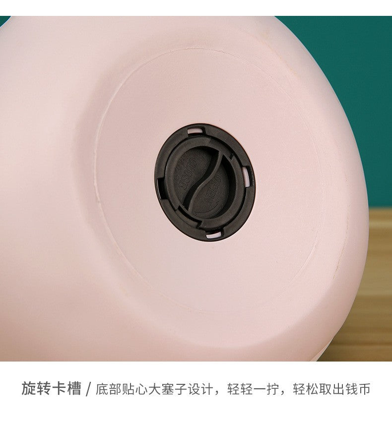 Cartoon Rabbit Piggy Bank Home Living Room Bedroom Ornament Children's Gift Vinyl Anti-fall Piggy Bank Home Accessories