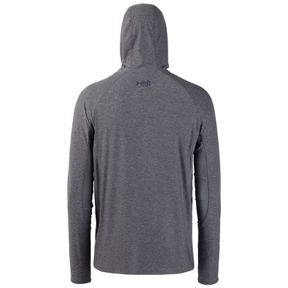 Camisa de Pesca Masculina Bassdash UPF 50+ de Manga Longa com Máscara e Capuz Protetor de Pescoço UV para Manter a Cabeça e o Rosto Aquecidos em Atividades ao Ar Livre, Caminhada e Corrida