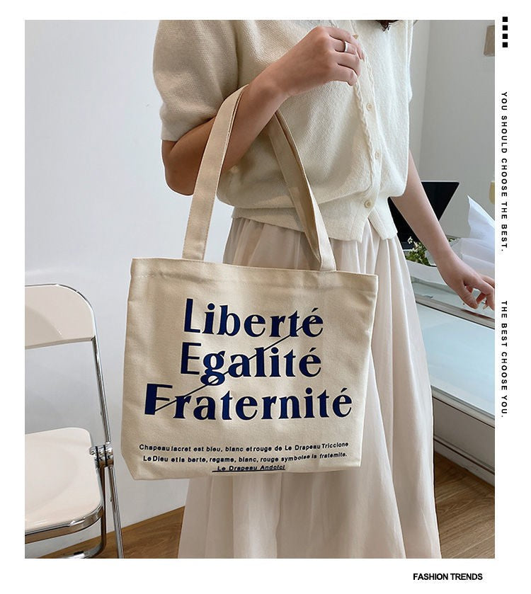 Canvas Women Handbags Shoulder Underarm Bag London Books Print Handbag Large Capacity Ladies Shopping Tote Bag Student Book Bags