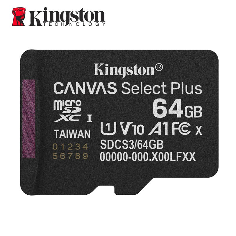 Cartão de Memória Kingston Até 200MB/S Micro SD TF 64GB 256GB 128GB 512GB 1TB Velocidade de Leitura Classe 10 U1 V30 A1 Flash para Eletrônicos