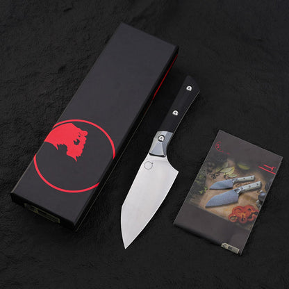 New MICRO TECH kitchen knife, outdoor camping tool knife, fixed blade, fruit knife, straight knife, Christmas gift