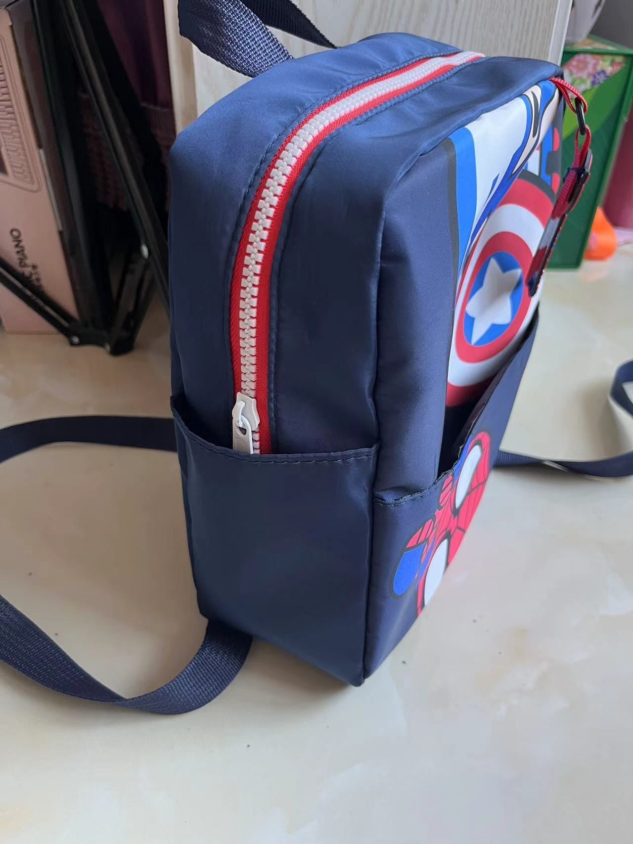 New Disney cartoon Captain America boys School Bag New Kindergarten Baby Children's Small Backpack Cute Backpack