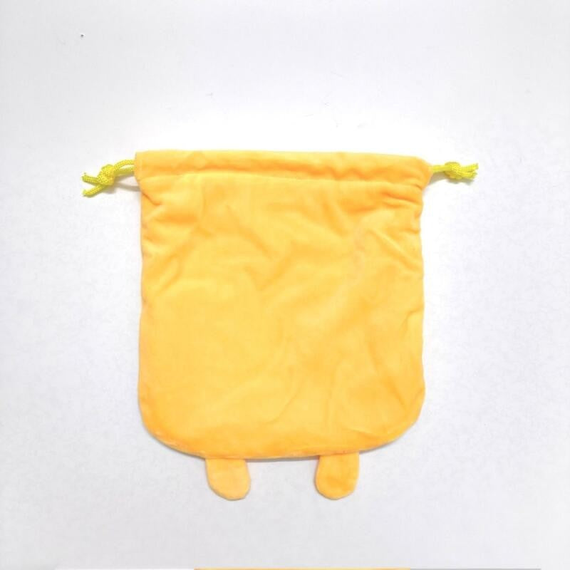 20Cm Gudetama Pom Pom Purin Plush Velvet Single-Layer Drawstring Pocket Halloween Candy Packaging Bag Girl's Cosmetics Dust Bag