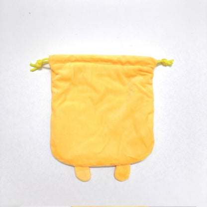 20Cm Gudetama Pom Pom Purin Plush Velvet Single-Layer Drawstring Pocket Halloween Candy Packaging Bag Girl's Cosmetics Dust Bag