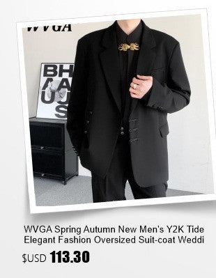 WVGA Spring Autumn New Man Tide Yamamoto Trendy Linen Blazer Niche Chic Casual Turn-Down Collar Long Sleeve Suit Coat Ins W13673