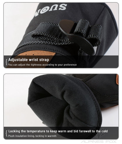 Luvas de Motocicleta Impermeáveis e Corta-Vento Guantes Moto Luvas de Pilotagem de Motocicleta Tela Sensível ao Toque Luvas de Motocross de Inverno