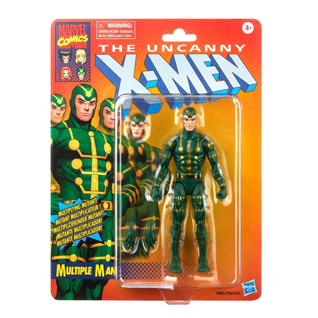 Boneco de Ação Marvel Legends Retro Wolverine Espiral Avalanche Longshot Dark Phoenix Multiple Man 6"