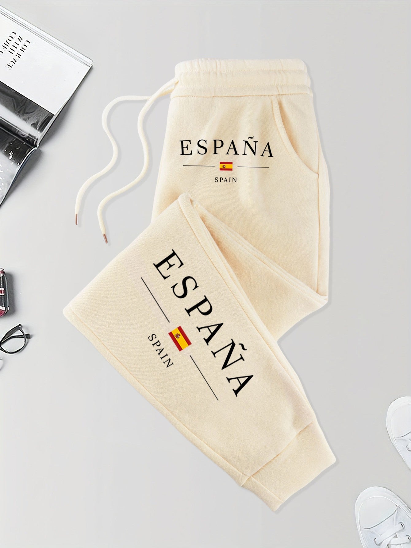 España Spain Flag Pattern Soft Pants Male Elastic Waist Versatile Long Pant 10 Colors Autumn Sweatpants Joggers Fashion Britches