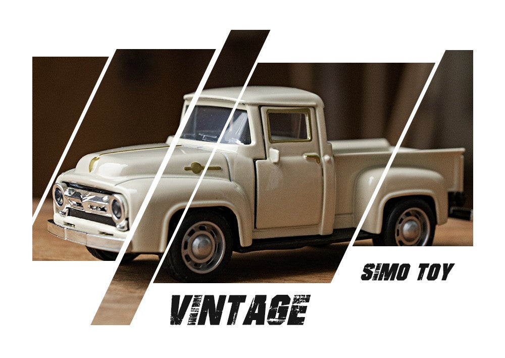 1:32 Alloy Diecast Mustang GT Classic Vintage Car Model Pull Back Car Miniature Vehicle Replica For Collection Gift for Kid