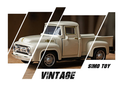 1:32 Alloy Diecast Mustang GT Classic Vintage Car Model Pull Back Car Miniature Vehicle Replica For Collection Gift for Kid