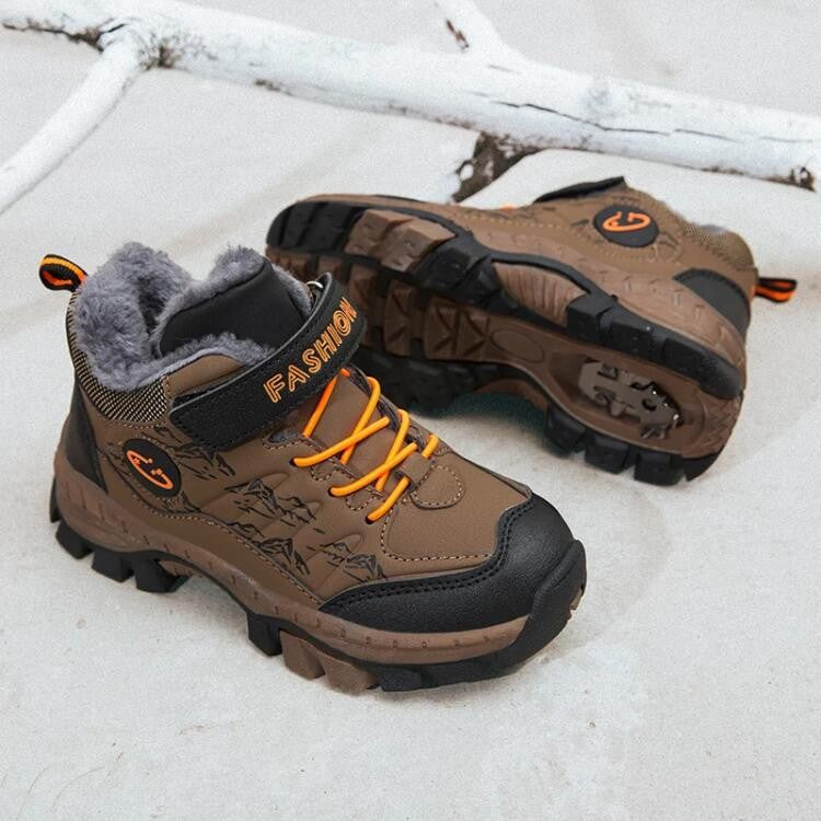 Winter Children's Casual Snow Ankle Boots Non-slip Outdoor Mountain Climbing Shoes Fashion Kids Waterproof Warm Sneakers