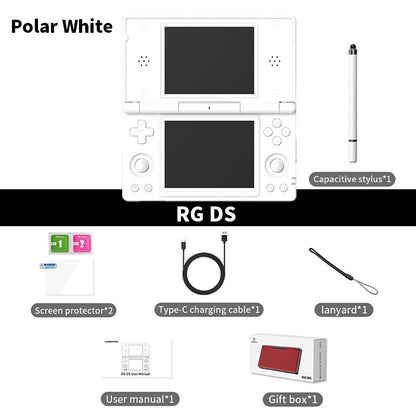 Anbernic RG DS Handheld Game Console 4" IPS Dual Screen Android 4000mAh Flip Video Games Player Supports RixelHK Wifi Streaming