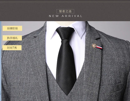 Traje De Hombre Elegante (Blazer+Vest+Pants) Men's Fashion Business Casual Slim Fit Wedding Business Suit Elegant Man Suit 6XL
