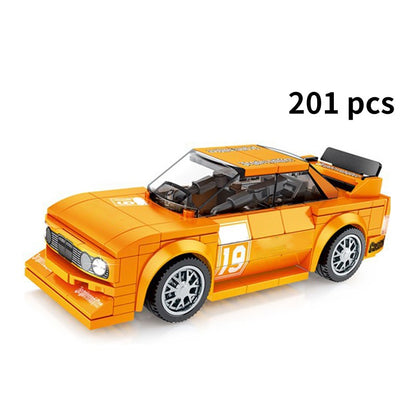Blocos de Montar Esportivos de Carro MOC Corrida Urbana Bloco de Montar Esportivo de Rally Clássico Veículos Super Corredores Presente de Natal Brinquedos Técnicos