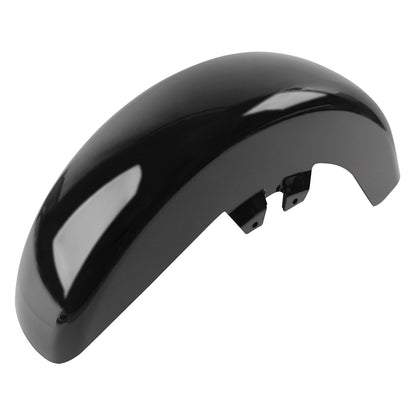 Para-lama dianteiro de plástico ABS preto vívido para motocicleta Harley Touring Road Electra Street Glide 1989-2013