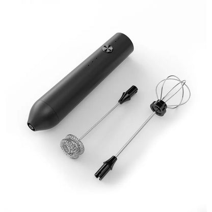 Batedor Poderoso de Cozinha Espumador de Leite Portátil para Lattes, Misturador de Bebidas Elétrico, Recarregável, Batedor de Ovos