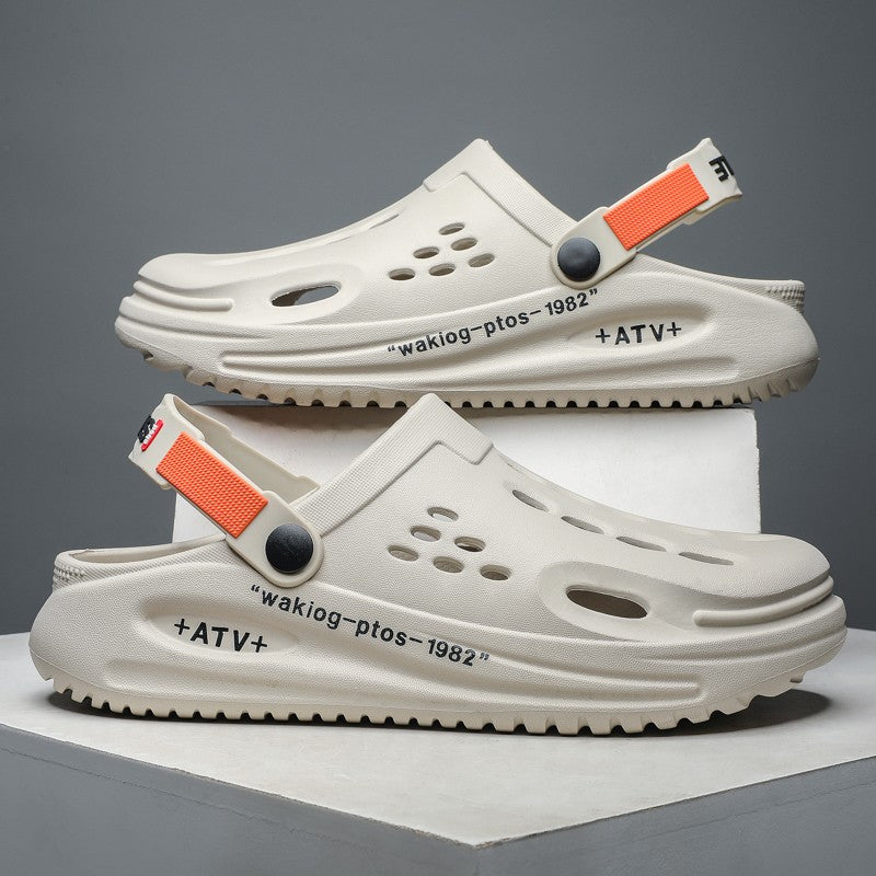 Big Size 47 Fashion Men Beach Sandals Outdoor Clogs Comfortable Indoor Slippers Trend Men Casual Shoes Home Garden Shoes Sandals