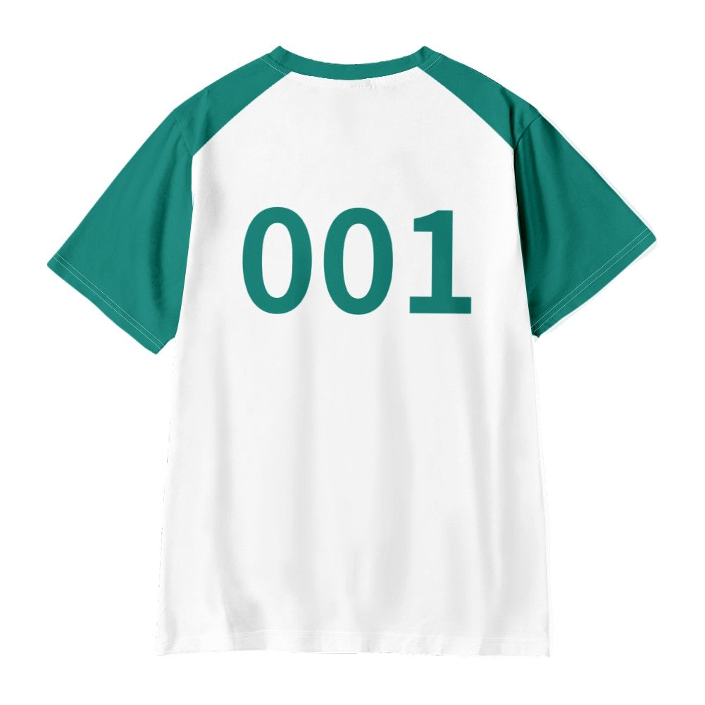 Number Tracksuit Player 456 333 001 Games Disguise Caarnival Party Clothes Calamari Game Cosplay Costume Popular Game Sweatshirt