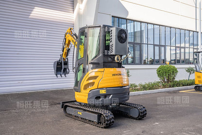 Ar Condicionado Cabine Escavadeira Mini de Esteira 2,5 Toneladas Trator Agrícola a Diesel Mini Escavadeira Hidráulica Máquinas de Construção