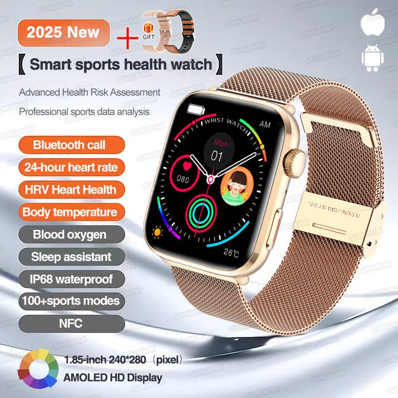 2025 Novo Para Xiaomi Redmi Watch 5 Chamada Bluetooth GPS Rastreamento NFC Frequência cardíaca IP68 À prova d'água Esporte Fitness Pulseira inteligente Unissex